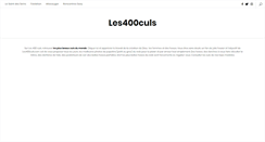 Desktop Screenshot of les400culs.com